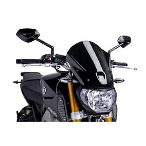 PUIG スクリーン ツーリング ヤマハ MT-09 850 スポーツ トラッカー 2013 - 2016 ブラック 6861N PUIG SCREEN TOURING FOR YAMAHA MT-09 850 SPORT TRACKER 2013 - 2016 BLACK 6861N