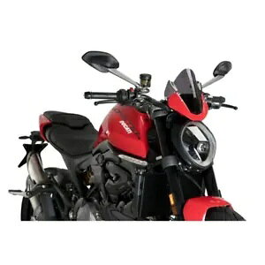 PUIG �X�|�[�c�X�N���[�� �h�D�J�e�B �����X�^�[ 937 �v���X 2021 - 2023 �_�[�N�X���[�N 20688F PUIG SPORT SCREEN FOR DUCATI MONSTER 937 PLUS 2021 - 2023 DARK SMOKE 20688F �y���s�A���i�z