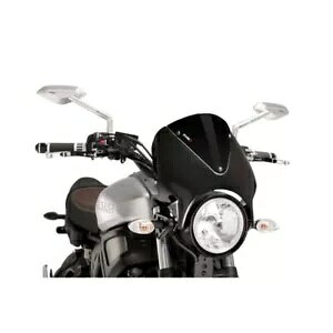 Puig EBhXN[ g }n XSR 900 2016 - 2021 ubN 9561N ɑΉ PUIG WINDSCREEN RETRO COMPATIBLE FOR YAMAHA XSR 900 2016 - 2021 BLACK 9561N