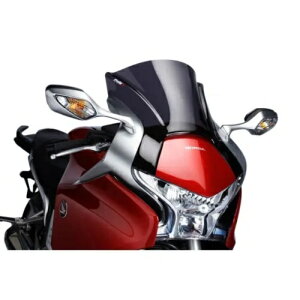 PUIG Z-[VO XN[ z_ VFR 1200 F 2010 - 2016 _[NX[N 5251F PUIG Z-RACING SCREEN FOR HONDA VFR 1200 F 2010 - 2016 DARK SMOKE 5251F