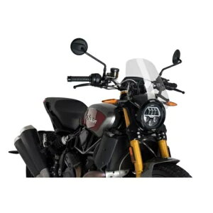 tgKXlCLbhNG SPORT PUIG CfBA FTR 1200 S 2019 - 2023 NA 3834W- WINDSHIELD NAKED N.G. SPORT PUIG FOR INDIAN FTR 1200 S 2019 - 2023 CLEAR 3834W-