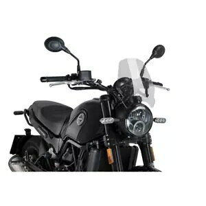 PUIG �l�C�L�b�h �X�|�[�c �X�N���[�� �x�l�� ���I���`�[�m 500 �g���C�� 2015 - 2023 �N���A 9747W PUIG NAKED SPORT SCREEN FOR BENELLI LEONCINO 500 TRAIL 2015 - 2023 CLEAR 9747W �y���s�A���i�z