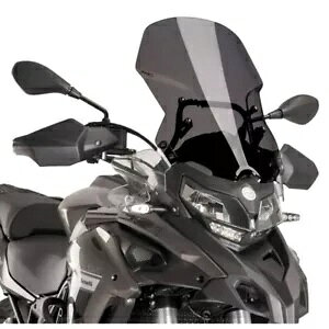 QJ SRT 550 p PUIG c[O XN[ I [h 2023 - 2024 _[NX[N 9485F PUIG TOURING SCREEN FOR QJ SRT 550 ON ROAD 2023 - 2024 DARK SMOKE 9485F