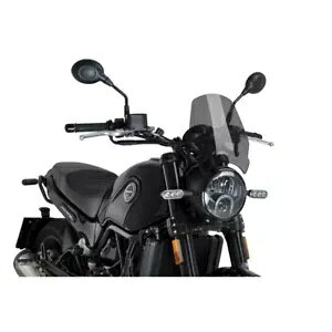 PUIG �X�|�[�c�X�N���[�� �x�l�� ���I���`�[�m 500 �g���C�� 2015 - 2023 �_�[�N�X���[�N 9747F PUIG SPORT SCREEN FOR BENELLI LEONCINO 500 TRAIL 2015 - 2023 DARK SMOKE 9747F �y���s�A���i�z