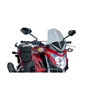 �t�����g�K���X�l�C�L�b�hNG�X�|�[�c�s�b�O �z���_ CB 500 F 2013 - 2015 �X���[�N�O���[ 6437H- WINDSHIELD NAKED N.G. SPORT PIG FOR HONDA CB 500 F 2013 - 2015 SMOKE GREY 6437H- �y���s�A���i�z