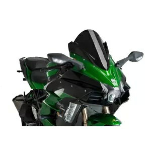 PUIG Z-[VO XN[ JTL jW 1000 H2 SX 2020 - 2023 ubN 9704N PUIG Z-RACING SCREEN FOR KAWASAKI NINJA 1000 H2 SX 2020 - 2023 BLACK 9704N