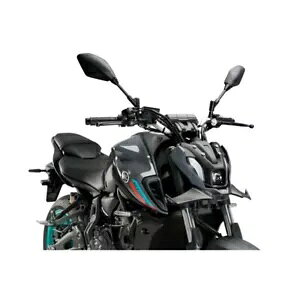 PUIG �_�E���t�H�[�X �t�����g �X�|�C���[ MT-07 700 2021 - 2023 �}�b�g�u���b�N 21129J PUIG DOWNFORCE FRONTAL SPOILERS FOR MT-07 700 2021 - 2023 MATT BLACK 21129J �y���s�A���i�z