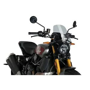 PUIG lCLbh X|[c XN[ CfBA FTR 1200 X|[c 2023 - 2024 CgX[N 3834H PUIG NAKED SPORT SCREEN FOR INDIAN FTR 1200 SPORT 2023 - 2024 LIGHT SMOKE 3834H