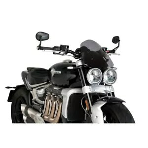 PUIG c[O XN[ gCAt Pbg 3 2458 R 2020 - 2023 _[NX[N 20283F PUIG TOURING SCREEN FOR TRIUMPH ROCKET 3 2458 R 2020 - 2023 DARK SMOKE 20283F