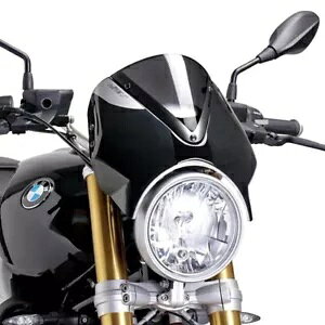 PUIG EBhXN[ g BMW R NINE T 1200 2017 - 2024 ubN 7012F ɑΉ PUIG WINDSCREEN RETRO COMPATIBLE FOR BMW R NINE T 1200 2017 - 2024 BLACK 7012F