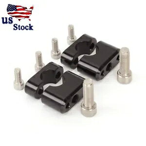 I[goC ubN 7/8 "nho[ɎtꂽNv A_v^[ _[goCN MX gNXp Motorcycle Black 7/8" Handlebar Mounted Clamp Adapter For Dirt Bike MX Motocross