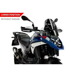 PUIG SPORT ���[�_�[�X�N���[���Ȃ� BMW R 1300 GS �g���t�B�[ 2023 - 2024 �_�[�N�X���[�N�p PUIG SPORT NO RADAR SCREEN FOR BMW R 1300 GS TROPHY 2023 - 2024 DARK SMOKE �y���s�A���i�z