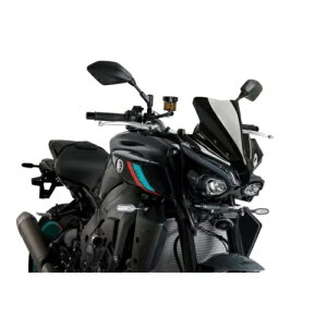 v[CO lCLbh N.G.X|[cXN[ }n MT-10 1000 2022 - 2023 ubN 21361N PUIG NAKED N.G. SPORT SCREEN FOR YAMAHA MT-10 1000 2022 - 2023 BLACK 21361N