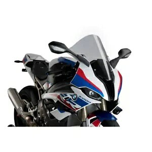 PUIG R-RACER �X�N���[�� BMW S 1000 RR 2019 - 2023 ���C�g�X���[�N 3641H �ɑΉ� PUIG R-RACER SCREEN COMPATIBLE FOR BMW S 1000 RR 2019 - 2023 LIGHT SMOKE 3641H �y���s�A���i�z