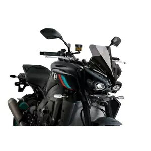 Puig ネイキッド スポーツ スクリーン ヤマハ MT-10 1000 SP 2022 - 2023 ダークスモーク 21361F PUIG NAKED SPORT SCREEN FOR YAMAHA MT-10 1000 SP 2022 - 2023 DARK SMOKE 21361F