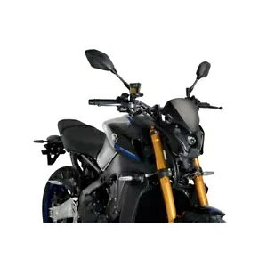 PUIG ネイキッド スポーツ プラス スクリーン ヤマハ MT-09 850 2021 - 2023 マットブラック 20643J PUIG NAKED SPORT PLUS SCREEN FOR YAMAHA MT-09 850 2021 - 2023 MATT BLACK 20643J