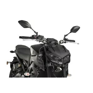 PUIG ネイキッド スポーツ プラス スクリーン ヤマハ MT-09 850 2017 - 2020 マットブラック 9507J PUIG NAKED SPORT PLUS SCREEN FOR YAMAHA MT-09 850 2017 - 2020 MATT BLACK 9507J