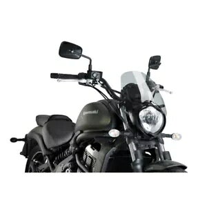 tgKX Puig JTL oJ 650 S XyVGfBV 2017 - 2020 X[NO[- WINDSHIELD PUIG FOR KAWASAKI VULCAN 650 S SPECIAL EDITION 2017 - 2020 SMOKE GRAY-