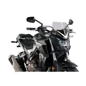 �t�����g�K���X�l�C�L�b�hNG SPORT PUIG �z���_ CB 500 F 2022 - 2023 �X���[�N�O���[ 21412H- WINDSHIELD NAKED N.G. SPORT PUIG FOR HONDA CB 500 F 2022 - 2023 SMOKE GREY 21412H-