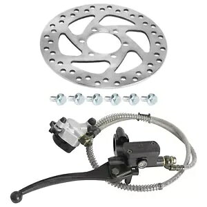 d]ԃXN[^[~jsbgoCNpAfBXNu[LLp[[^[ Rear Hydrauclic Disc Brake Caliper Rotor for Electric Bike Scooter Mini Pit Bike