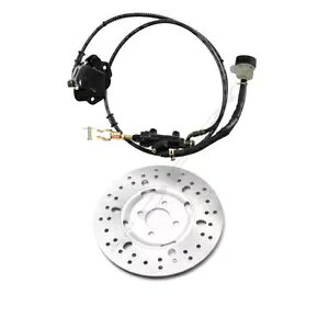 Au[LLp[ [^[t StJ[g S[J[g Nbh ATV 150cc 200ccp Hydraulic Rear Brake Caliper w/ Rotor for Golf Cart Go Kart Quad ATV 150cc 200cc