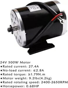 24V 500W DC [^[duVt[^[ E XN[^[d]ԃS[J[gp 24V 500W DC Motor Electric Brushed Motor For E-Scooter Electric Bike Go-kart
