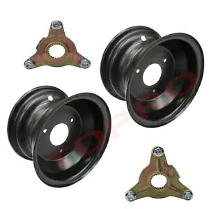 2  7 C` 3 {g ATV zC[  + nu tBbg 16x8-7 ^C Nbh S[J[g 110cc 125cc 2pcs 7" inch 3 Bolt ATV Wheel Rim + Hub Fit 16x8-7 Tyre Quad Go Kart 110cc 125cc