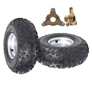 2X 145/70-6 C` zC[  ^C nut 50cc 70cc 110 Nbh _[goCN ATV oM[ 2X 145/70-6" inch Wheel Rim Tyre w/ Hubs 50cc 70cc 110 Quad Dirt Bike ATV Buggy