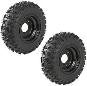 2PC 6C` 4.10-6 ^C  zC[ 3 X^bh 4.10x6 S[J[g ATV reB XN[^[ Nbh 2PC 6" inch 4.10-6 Tyre Rim Wheel 3 Stud 4.10x6 Gokart ATV Mobility Scooter Quad