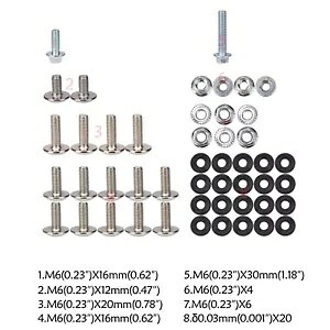 ���t���l�W�{���g�Z�b�g KLX110 KX65 DRZ110 RM65 �s�b�g�o�C�N�v���X�`�b�N�V�[�g�^���N Mounting Screws Bolts SetFor KLX110 KX65 DRZ110 RM65 Pit Bike Plastics Seat Tank