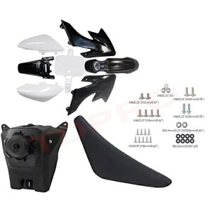 vX`bNtF_[Lbg + g[V[g^N CRF50 p_[goCN 110cc 125cc 140 Atomic Plastics Fender Kit + Tall Seat Tank Dirt Bike For CRF50 110cc 125cc 140 Atomik