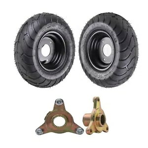 2X 13x5.00-6 C` zC[  ^C nut 50cc 70cc 110 Nbh _[goCN ATV oM[ 2X 13x5.00-6" inch Wheel Rim Tyre w/ Hubs 50cc 70cc 110 Quad Dirt Bike ATV Buggy