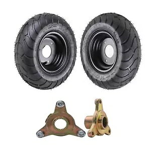 2 6C` S[J[gzC[ 13x5.00-6 ^C + 23T AANXnu ATV NAbhoM[p 2pc 6" Go Kart Wheels 13x5.00-6 Tyre Rim+ 23T Rear Axle Hubs for ATV Quad Buggy