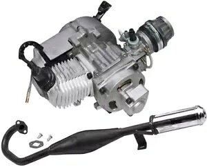 50CC 49CC 2 Xg[N GW [^[ + rC|Pbg ~j ATV oM[ _[g Nbh oCN 50CC 49CC 2 Stroke Engine Motor + Exhaust Pocket Mini ATV Buggy Dirt Quad Bike