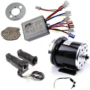 24V 500W uV[^[LbgRg[[XvPbgXbgd] ATV XN[^[ 24V 500W Brush Motor Kit Controller Sprocket Throttle Electric ebike ATV Scooter