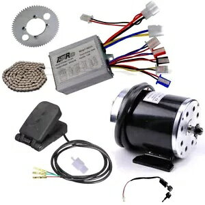 24V 500W uVd[^[LbgRg[[XvPbgS[J[g] E oCN ATV 24V 500W Brush Electric Motor Kit Controller Sprocket Go Kart Bicycle E Bike ATV