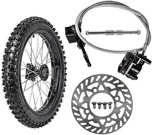 17 C`tgzC[ 70/100-17 ^Cu[LsbgoCN 125/140/160cc Atomik gNX 17''Front Wheel 70/100-17 Tyre Rim Brake Pit Bike 125/140/160cc Atomik Motocross