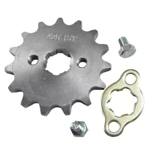 17 ~[g 420 15 gtg`F[XvPbg 50cc 90cc 110cc 125cc ATV Nbh_[goCN 17mm 420 15T Tooth FRONT CHAIN SPROCKET 50cc 90cc 110cc 125cc ATV QUAD DIRT BIKE