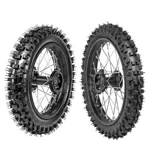 12 ~[gtg 60/100-14 A 80/100-12 ^CzC[sbg_[goCN Atomic 70-125cc 12mm Front 60/100-14 Rear 80/100-12 Tyre Rim Wheel Pit Dirt Bike Atomik 70-125cc