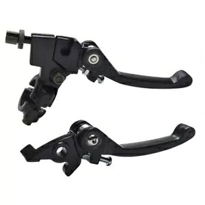 ܂|Nb`+u[Lo[nh 125cc 140cc PIT PRO DIRT BIKE BLACK Bifold Foldable Clutch + Brake Lever Handle 125cc 140cc PIT PRO DIRT BIKE BLACK