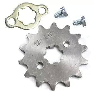 17 ~[g 420 14T tg`F[XvPbg 50cc 90cc 110cc 125cc ATV Nbh_[goCN 17mm 420 14T Tooth FRONT CHAIN SPROCKET 50cc 90cc 110cc 125cc ATV QUAD DIRT BIKE