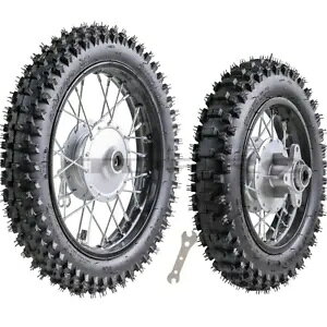 tg 60/100-12 80/100-10 փ^Chu[L_[goCN 50cc 70cc 110 Front 60/100-12 80/100-10 Rear Wheel Tyre Rim Drum Brake Dirt Bike 50cc 70cc 110