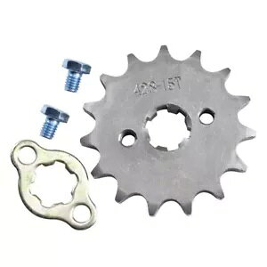 17 ~[g 428 15T tg`F[XvPbg 50cc 90cc 110cc 125cc ATV Nbh_[goCN 17mm 428 15T Tooth FRONT CHAIN SPROCKET 50cc 90cc 110cc 125cc ATV QUAD DIRT BIKE