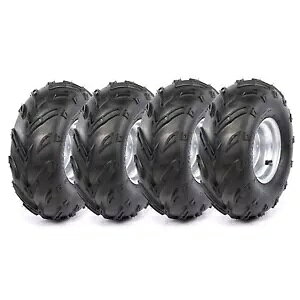 4x 16X8- 7 C`zC[ 4 X^bh + ^C 16x8-7 S[J[gChIANbh ATV oM[ 4x 16X8- 7" Wheel 4 Stud Rim + Tyre 16x8-7 Go Kart Ride on Mower Quad ATV Buggy