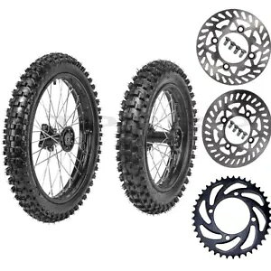 tg 70/100-17 C` + A 90/100-14 C` ^C  zC[ 428 XvPbg _[goCN 125cc 140 Front 70/100-17"+Rear 90/100-14" Tyre Rim Wheel 428 Sprocket Dirt Bike 125cc 140
