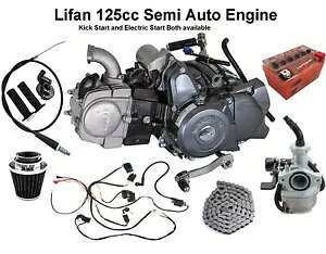 Lifan 125cc �d���L�b�N�X�^�[�g�G���W�����[�^�[�s�b�g�_�[�g�o�C�N ATV CT90 CRF50 110cc Lifan 125cc Electric Kick Start Engine Motor PIT DIRT BIKE ATV CT90 CRF50 110cc �y���s�A���i�z