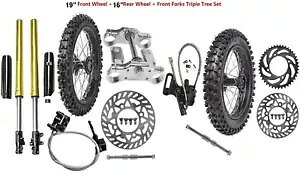19 "16" zC[ 70/100-19 & 90/100-16 ^CtgtH[N_[goCNAbvO[hp 19" 16" Wheel 70/100-19 & 90/100-16 Tyre Rim Front Forks For Dirt Bike Upgrade