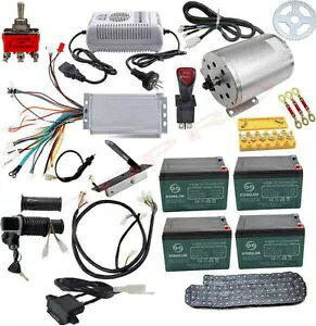 48V 1800W uVX[^[LbgRg[[d E oCNS[J[g]ԃXN[^[ 48V 1800W Brushless Motor Kit Controller Electric E Bike Go Kart Bicycle Scooter