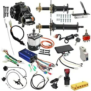760mm S[J[g A fBt@V ANX Lbg 72V 1500W uVX [^[ St J[g ATV 760mm Go Kart Rear Differential Axle Kit 72V 1500W Brushless Motor Golf Cart ATV