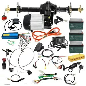dS[J[g 36V 1000W fBt@V[^[ + 1020mm AANXLbg ATV gCN Electric Go Kart 36V 1000W Differential Motor + 1020mm Rear Axle Kit ATV Trike